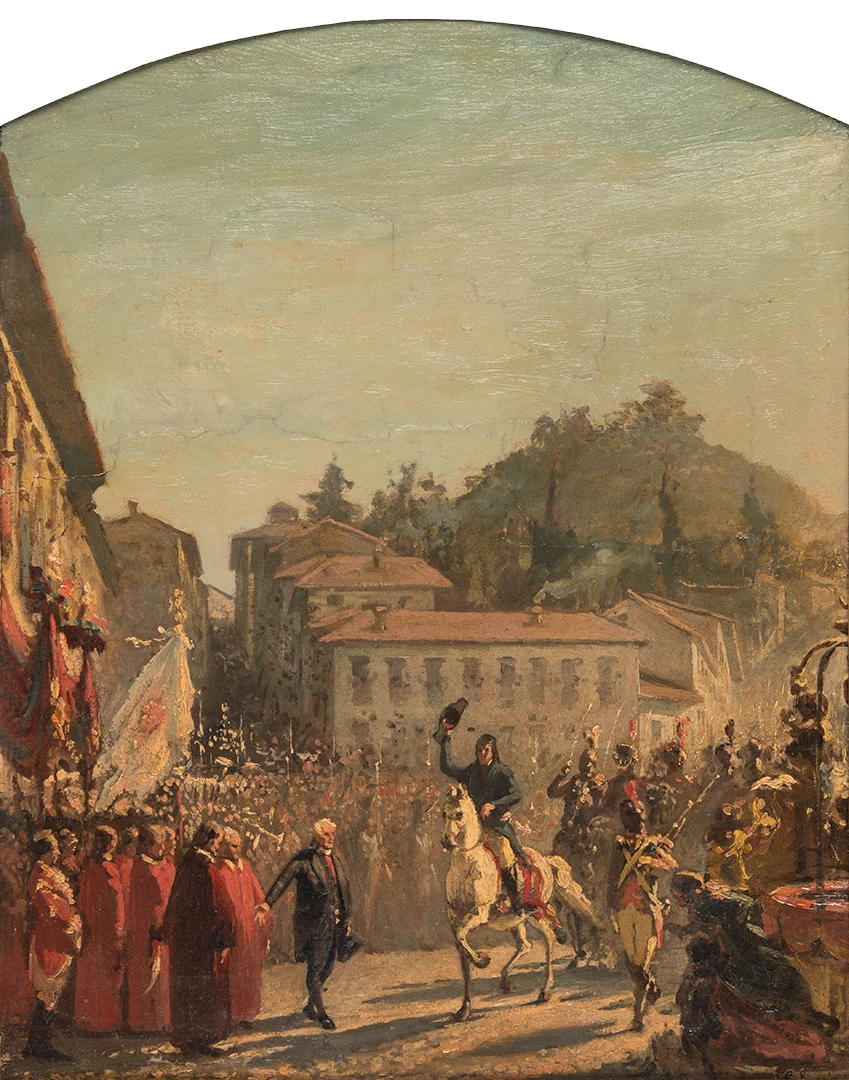 Schizzo per Napoleone ricevuto a San Miniato al Tedesco in visita allo zio canonico il 29 giugno 1796